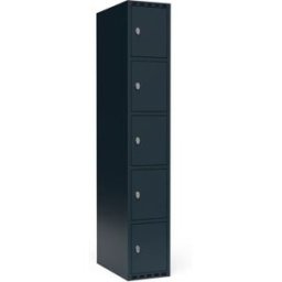 Elevskåp Fydor SMG, BxDxH 300x550x1752 mm, 5 dörrar i 1 skåp, plant ta