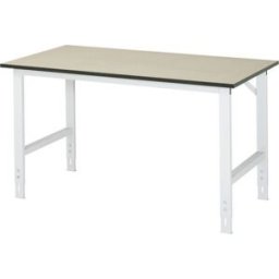 Arbetsbord Rickard, stativ 60 x 30 mm, MDF-skiva, BxD 1500 x 800 mm, l