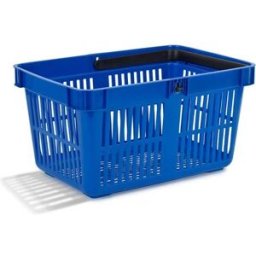 Kundkorg Bolmen, 27 liter, blå, 22-pack