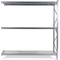 Lagerhylla Maxi, utbyggnad, BxDxH 2406x1000x2500, galvade hyllplan