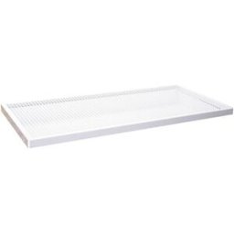 Perforerat hyllplan till miljöskåp Alithia, BxDxH 975x440x30