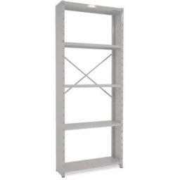 Lagerhylla Vit/Vit, täckt gavel, grund, BxDxH 1000x300x2500