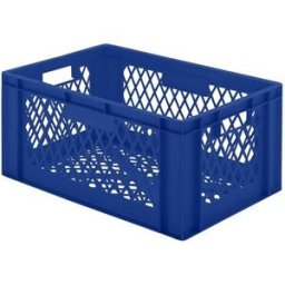 Plastback Teff med perforerad sida och botten, LxBxH 600x400x266 mm, b