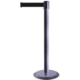 Avspärrningsstolpe Tensabarrier Advance, 3,65 m, stolpe: rostfri, band