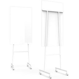 Glasskrivtavla på hjul Mono Lintex, 1203x707 mm, vit