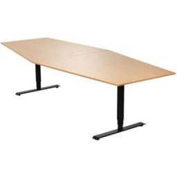 Konferensbord Grande, 5600x1200 mm, bok/svart