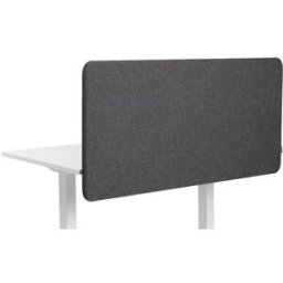 Bordsskärm Softline Salsa, nedhängande, BxDxH 1600x30x650 mm, mörkgrå