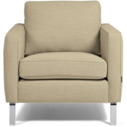 Fåtölj Oslo, 1-sits, beige tyg