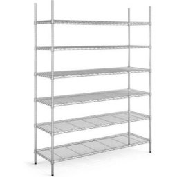 Gallerhylla Joel, belastning per hyllplan 100 kg, BxD 1520 x 610 mm, g