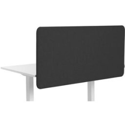 Bordsskärm Softline Salsa, nedhängande, BxDxH 600x30x650 mm, svart