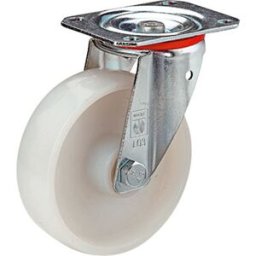 Polyamidhjul, hus av stålplåt, ØxB 150x40 mm, rullager, max 300 kg