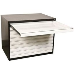 Ritningsskåp Kartoft, svart, BxDxH 970x670x770 mm, A1