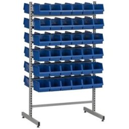 Backställ Lodur, komplett med 72 plastbackar, H 1550 mm