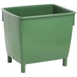 Plastbehållare Flinta, 400 l, grön
