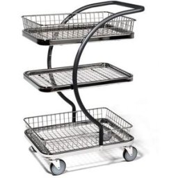 Rullbord C-line, 2 korgar och 1 gallerhyllplan