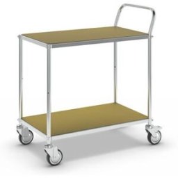 Hyllvagn Telma ESD, 4 länkhjul, 2 hyllor, LxBxH 850 x 435 x 950 mm, 2