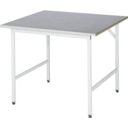 Arbetsbord Rickard, stativ 30 x 30 mm, stålplåtsbelagd skiva, BxD 1000