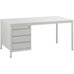 Skrivbord Sigge, lådor 3 x 140 mm, BxD 1600 x 800 mm