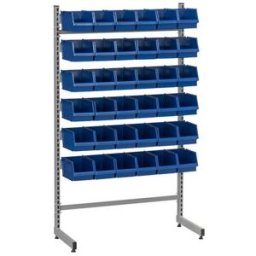 Enkelställ Lodur, komplett med 36 plastbackar, H 1550 mm