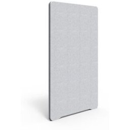 Golvskärm Edge, 1350x800 mm, ljusgrå, svart