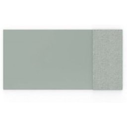 Whiteboard glas Mood Textile, BxH 2000x1000 mm, grön/grå