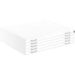 Ritningsskåp Kolima A0, vit, BxDxH 1309x921x344 mm