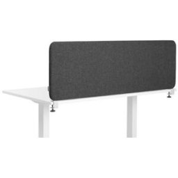 Bordsskärm Softline Salsa, BxDxH 1400x30x450 mm, mörkgrå