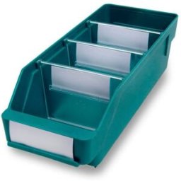 Lagerlåda Stemo 300x120x95 mm, 30-pack, grön