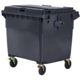 Sopkärl på hjul Vilma, volym 1100 l, BxHxD 1370 x 1470 x 1115 mm, antr