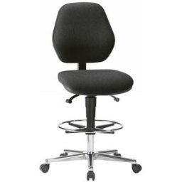 Arbetsstol Ulf, höjdinställning med gasfjäder från 660 – 920 mm, tygkl