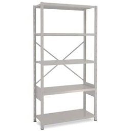 Lagerhylla Vit/Vit, grund, BxDxH 1000x400x1960, öppen