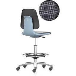 Arbetsstol Bimos Labsit, högstol med sittbromshjul och fotring, sits S