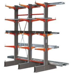 Grenställ Anzel, 3 pelare, H 2500 mm, arm 600 mm, 12000 kg/sektion