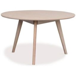 Soffbord Karl, diameter 900 mm, vitpigmenterat ek