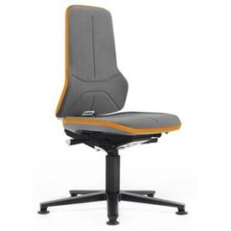 Kontorsstol Eldin, synkrongunga, Supertec, flexband orange
