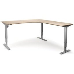 Höj och sänkbart hörnskrivbord Atlanta Trend, höger, LxB 2000x1800 mm,