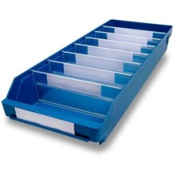 Lagerlåda Stemo 600x240x150 mm, 10-pack, blå