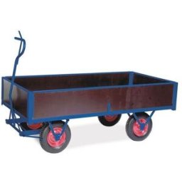 Transportvagn, med gavlar, LxB 2000x1000 mm, max 750-1500 kg