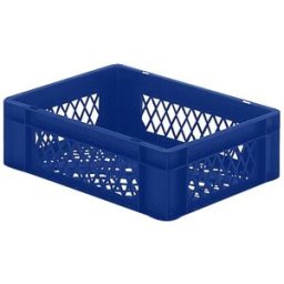 Plastback Teff med perforerad sida och botten, LxBxH 400x300x120 mm, b