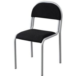 Konferensstol Lonett, svart/silver