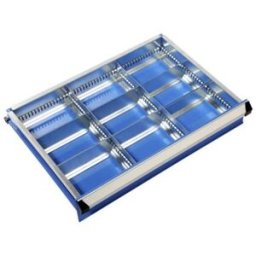 Lådindelning till Verktygsvagn Fricco, för lådmått BxH 700x75 mm