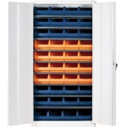 Verkstadsskåp med modulback Durra, BxDxH 1000x450x1975 mm, 40 backar,