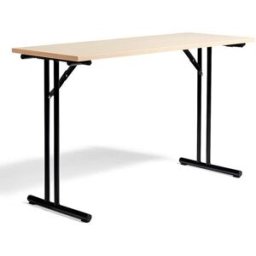 Konferensbord Byggbar, LxB 1200x450 mm, björk/svart