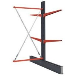 Grenställ Attillo, dubbelsidig, HxB 2500 x 1500 mm, arm 1000 mm, utbyg