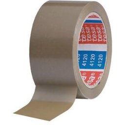 Packtejp Tesa, BxL 50 mm x 66 m, 49um, PVC, 4120, brun, 36 st/fp
