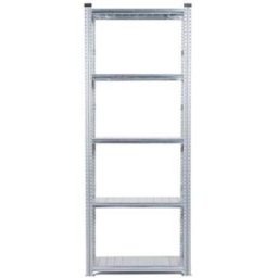 Lagerhylla Flex, grund, BxDxH 976x800x2500, 5 st galvade hyllplan