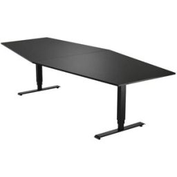 Konferensbord Grande, 2800x1200 mm, rektangulärt svart/svart