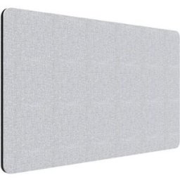 Edge bordsskärm 800x700 mm, frontmonterad, ljusgrå, svart