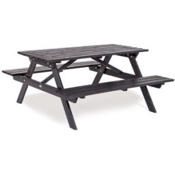 Bänkbord Café, LxBxH 1500x1500x715 mm, svart