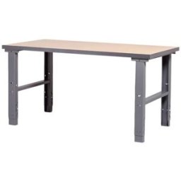 Arbetsbänk Tor, BxD 2500x800 mm, hardboard, max 500 kg
